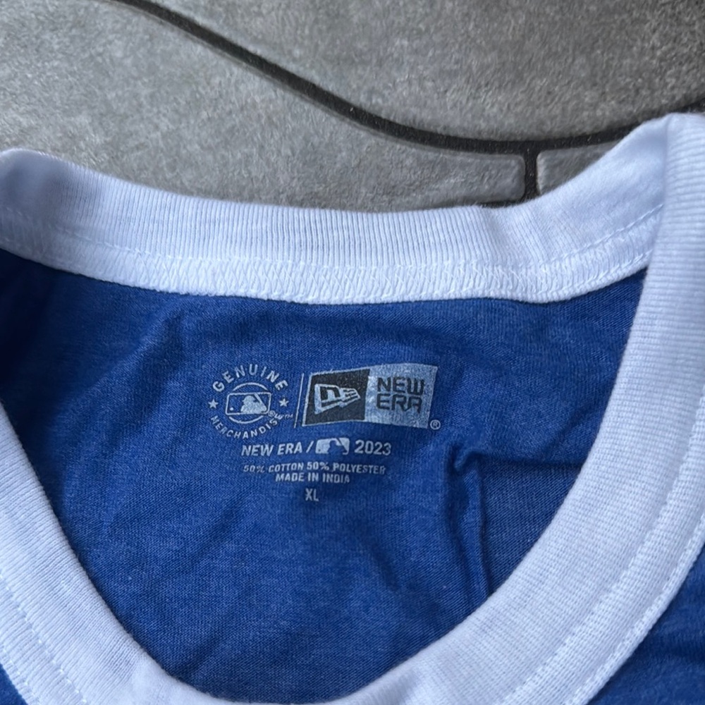 New Era Blue and White Dodgers T-Shirt - Picture 5 of 8